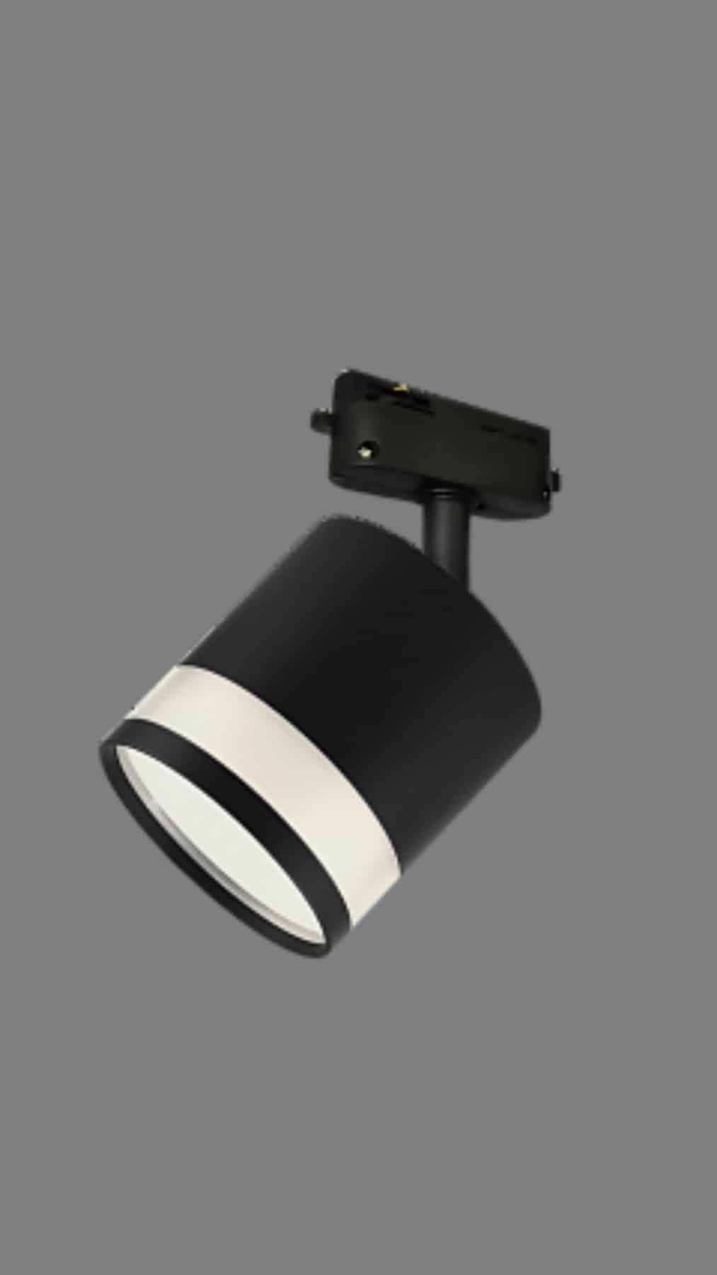 Трековый светильник поворотный EKS ART GLASS, GX53, черный