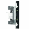 Розетка TV +компьютерная RJ-45 Эмили (черный уголь) / Stekker RST00-5106-05