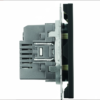Розетка двойная USB + Type C Эмили (черный уголь) / Stekker RST10-5115-05