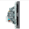 Розетка TV +компьютерная RJ-45 Эмили (платиново-серый) / Stekker RST00-5106-10