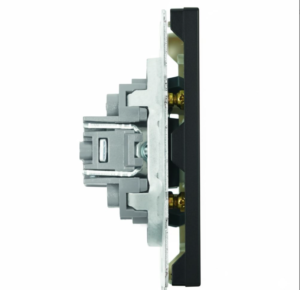 Розетка HDMI 2.0 Type A Эмили (черный уголь) 1A/ Stekker RST00-5118-05