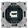 Розетка HDMI 2.0 Type A Эмили (платиново-серый) 1A/ Stekker RST00-5118-10