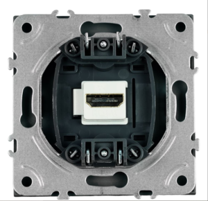 Розетка HDMI 2.0 Type A Эмили (платиново-серый) 1A/ Stekker RST00-5118-10