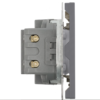Розетка двойная USB + Type C Эмили (платиново-серый) / Stekker RST10-5115-10