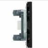 Розетка HDMI 2.0 Type A Эмили (черный уголь) 1A/ Stekker RST00-5118-05