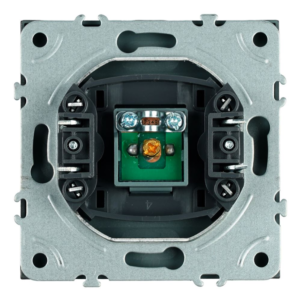 Розетка одноместная TV Эмили (черный уголь) / Stekker RST00-5108-05