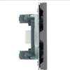 Розетка HDMI 2.0 Type A Эмили (платиново-серый) 1A/ Stekker RST00-5118-10