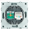 Розетка TV +компьютерная RJ-45 Эмили (платиново-серый) / Stekker RST00-5106-10