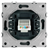 Розетка одноместная компьютерная RJ-45 Эмили (платиново-серый) / Stekker RST00-5117-10