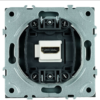 Розетка HDMI 2.0 Type A Эмили (черный уголь) 1A/ Stekker RST00-5118-05