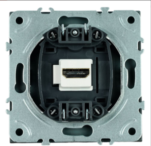 Розетка HDMI 2.0 Type A Эмили (черный уголь) 1A/ Stekker RST00-5118-05