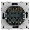 Переключатель перекрестный двухклавишный Эмили (платиново-серый) / Stekker RSW10-5111-10