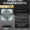 Розетка с заземлением крышкой и защитными шторками Эмили (черный уголь) / Stekker RST16-5112-05