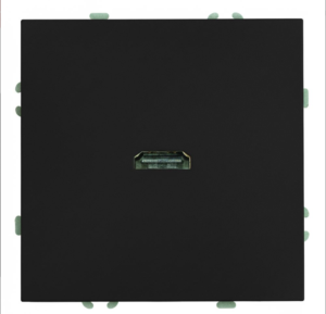 Розетка HDMI 2.0 Type A Эмили (черный уголь) 1A/ Stekker RST00-5118-05