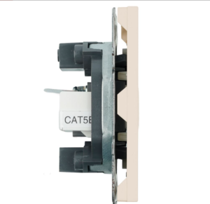 Розетка TV +компьютерная RJ-45 Эмили (кашемир) / Stekker RST00-5106-08