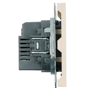 Розетка двойная USB + Type C Эмили (кашемир) / Stekker RST10-5115-08