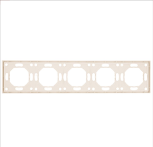 Рамка для розетки и выключателя Эмили 5 постов (кашемир) / Stekker PFR00-5005-08