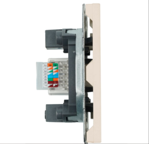 Розетка одноместная компьютерная RJ-45 Эмили (кашемир) / Stekker RST00-5117-08