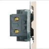 Розетка двойная USB + Type C Эмили (кашемир) / Stekker RST10-5115-08