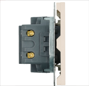 Розетка двойная USB + Type C Эмили (кашемир) / Stekker RST10-5115-08