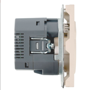 Розетка с заземлением и защитными шторками +USB + Type C Эмили (кашемир) / Stekker RST16-5119-08