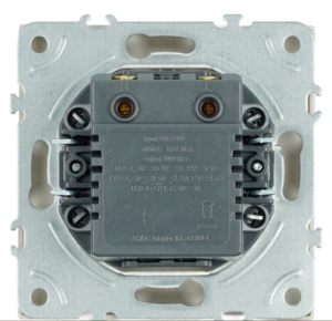 Розетка двойная USB + Type C Эмили (кашемир) / Stekker RST10-5115-08