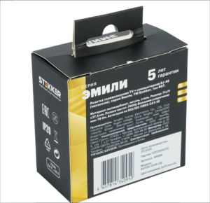 Розетка TV +компьютерная RJ-45 Эмили (кашемир) / Stekker RST00-5106-08